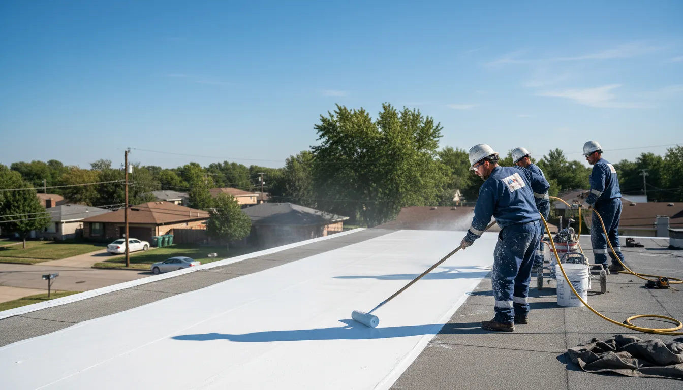 Commercial roof coating in Gates, TN near me